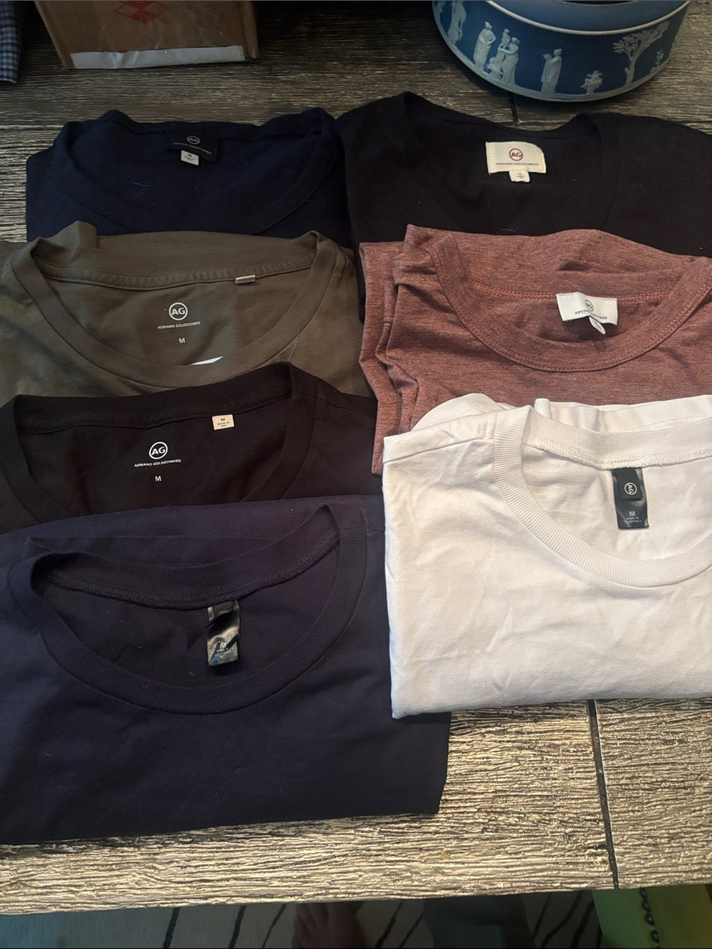 Adriano Goldshmied 7 t shirt bundle size MEDIUM New with and new without tags